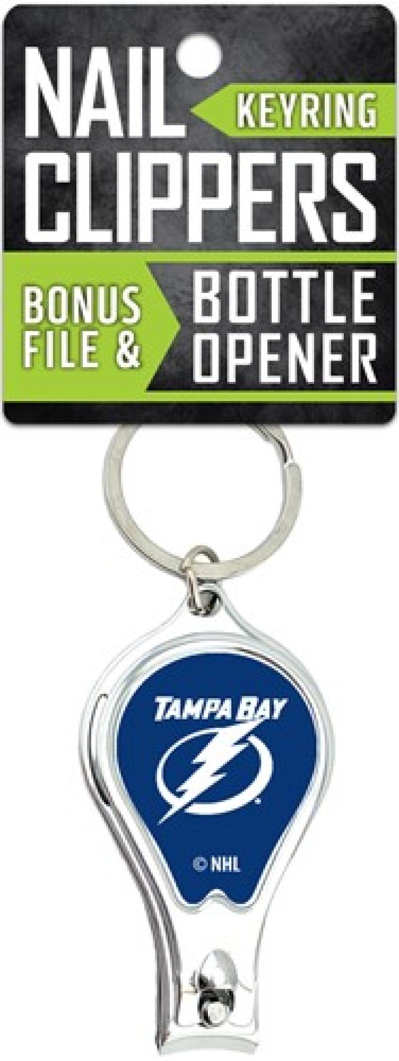 Tampa Bay Lightning Nail Clipper Keyring w/Bonus File & Bottle Opener Image 1