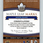 2017-18 UD Toronto Maple Leafs Centennial Marks Autos Jason Blake 07730