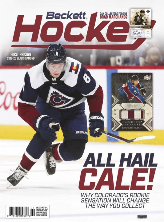 February 2020 Beckett Hockey Monthly Magazine - Cale Makar Cover
