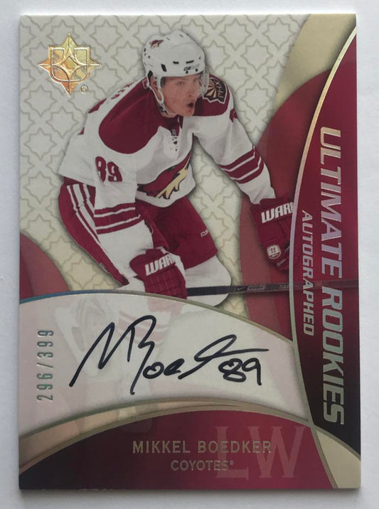 2008-09 Ultimate Collection Mikkel Boedker Rookie Auto 296/399 RC 07745 Image 1