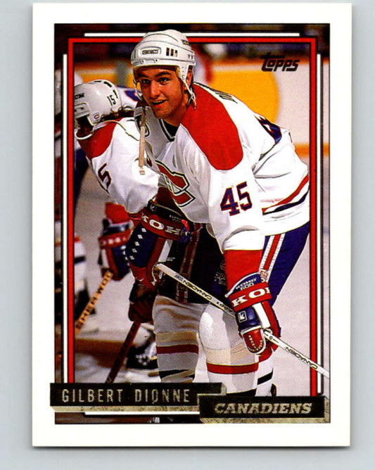 1992-93 Topps Gold #19G Gilbert Dionne Mint Montreal Canadiens