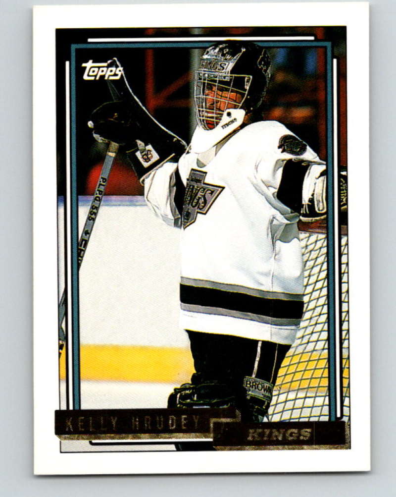 1992-93 Topps Gold #29G Kelly Hrudey Mint Los Angeles Kings  Image 1