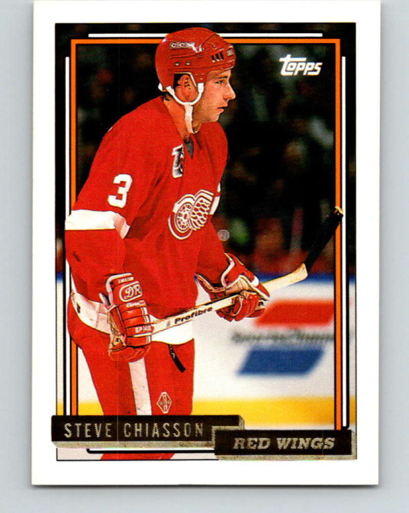 1992-93 Topps Gold #37G Steve Chiasson Mint Detroit Red Wings
