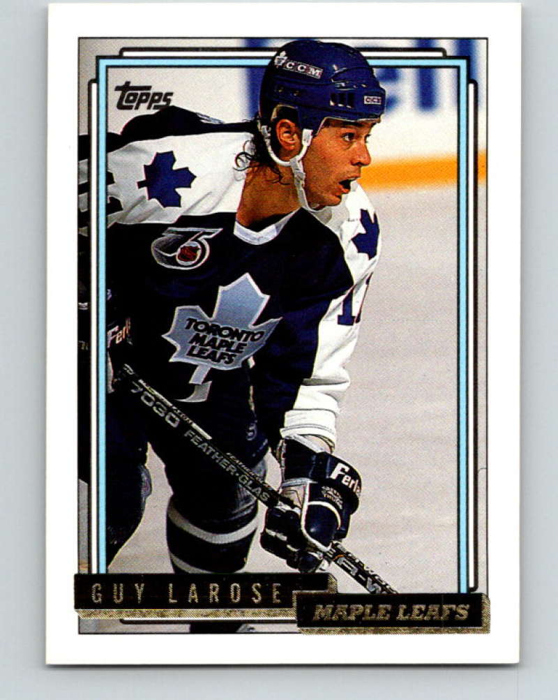 1992-93 Topps Gold #47G Guy Larose Mint Toronto Maple Leafs  Image 1