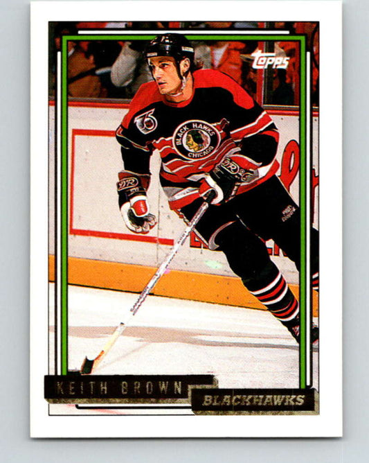 1992-93 Topps Gold #52G Keith Brown Mint Chicago Blackhawks