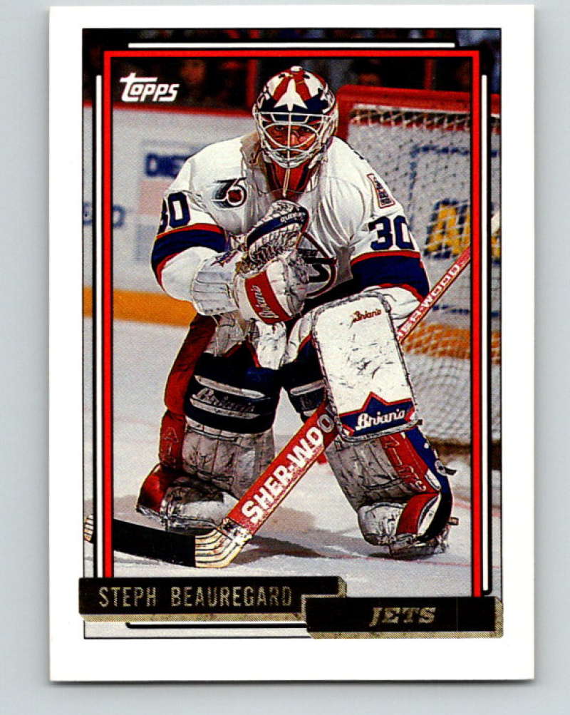 1992-93 Topps Gold #62G Stephane Beauregard Mint Winnipeg Jets