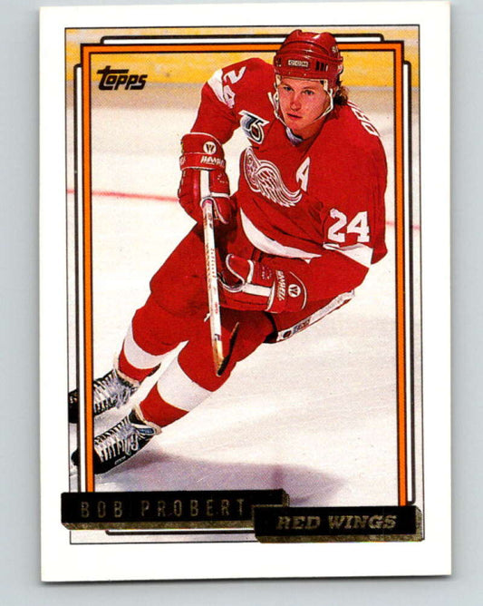 1992-93 Topps Gold #63G Bob Probert Mint Detroit Red Wings