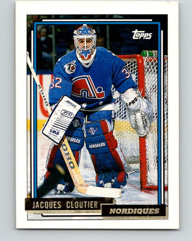 1992-93 Topps Gold #66G Jacques Cloutier Mint Quebec Nordiques