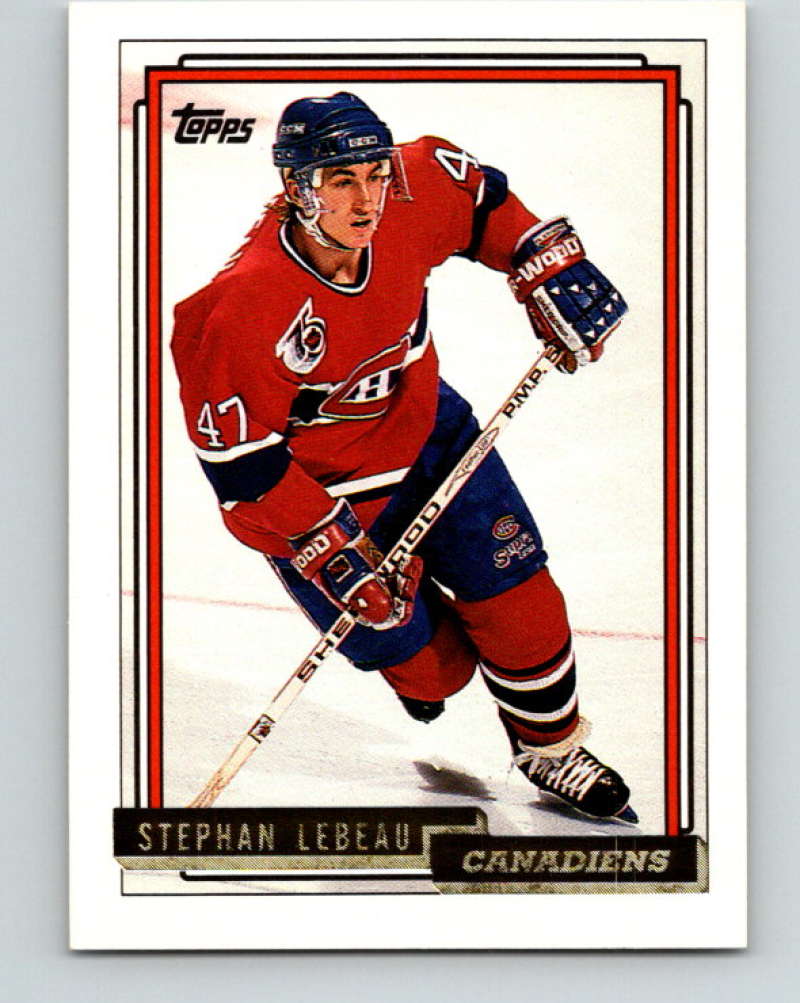 1992-93 Topps Gold #69G Stephan Lebeau Mint Montreal Canadiens