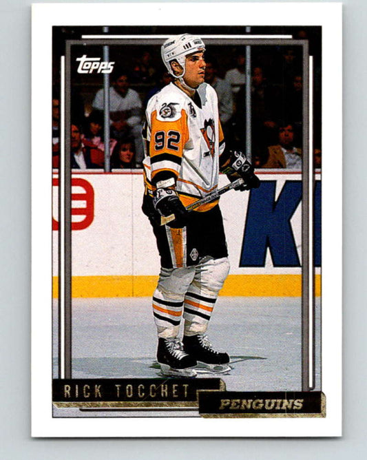 1992-93 Topps Gold #70G Rick Tocchet Mint Pittsburgh Penguins