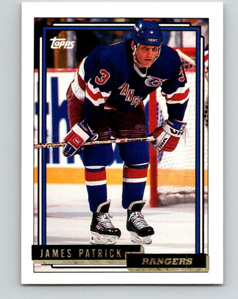 1992-93 Topps Gold #71G James Patrick Mint New York Rangers  Image 1