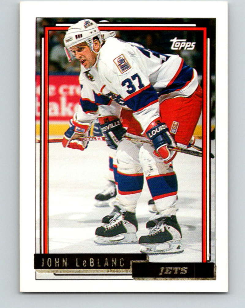 1992-93 Topps Gold #88G John LeBlanc Mint Winnipeg Jets