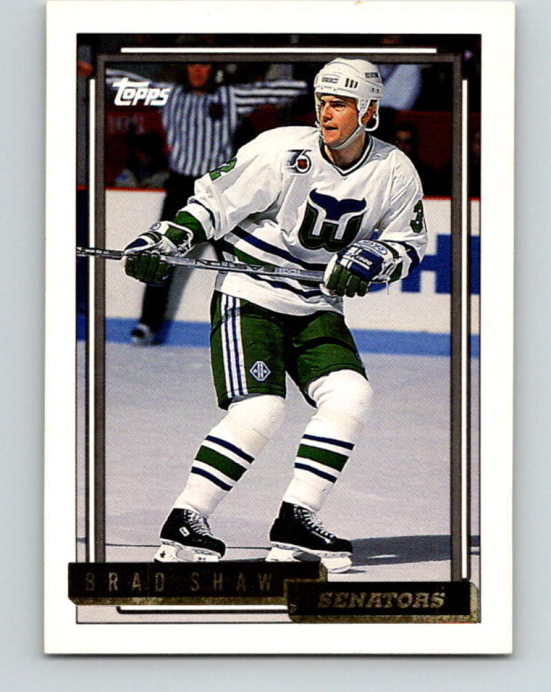1992-93 Topps Gold #89G Brad Shaw Mint Ottawa Senators  Image 1