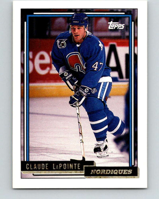 1992-93 Topps Gold #94G Claude Lapointe Mint Quebec Nordiques