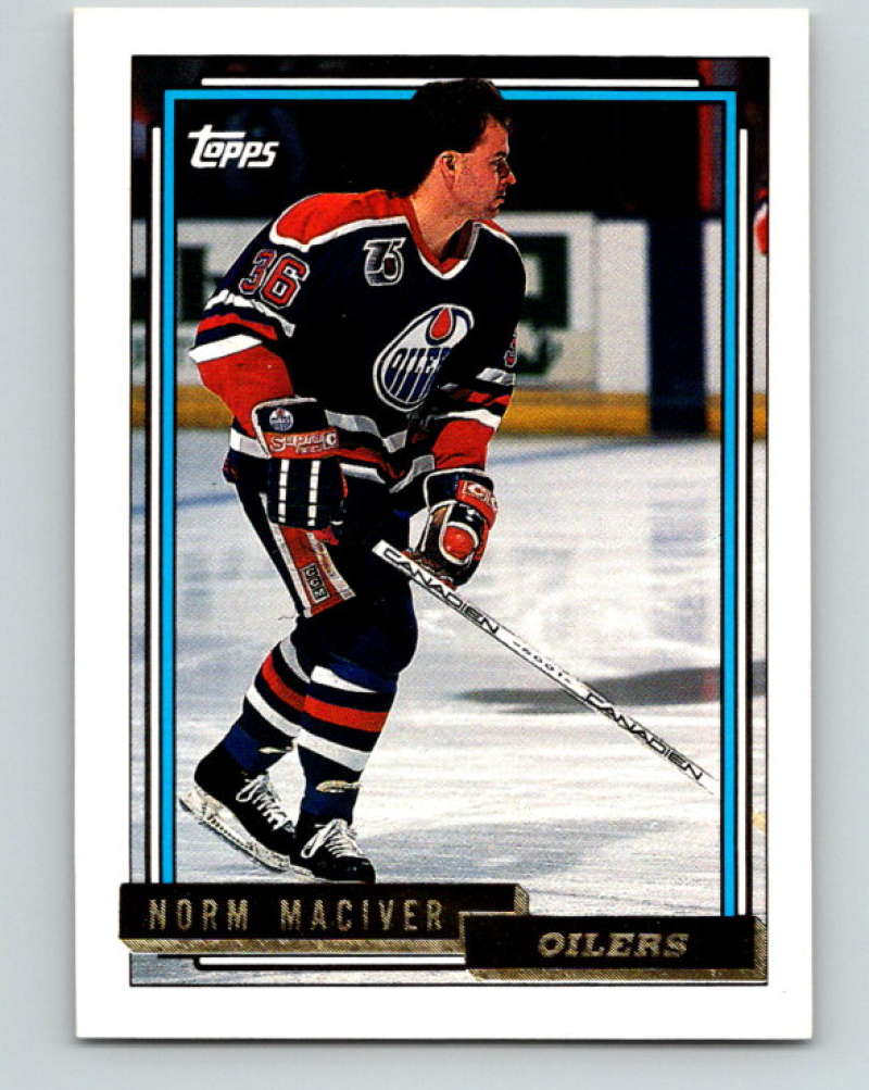 1992-93 Topps Gold #96G Norm Maciver Mint Edmonton Oilers