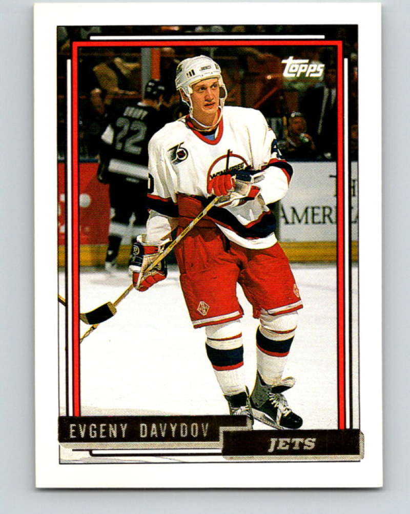 1992-93 Topps Gold #115G Evgeny Davydov Mint Winnipeg Jets  Image 1