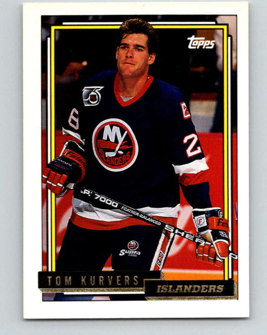 1992-93 Topps Gold #118G Tom Kurvers Mint New York Islanders
