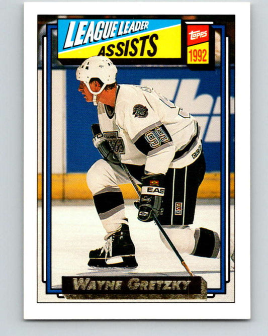 1992-93 Topps Gold #123G Wayne Gretzky LL Mint Los Angeles Kings