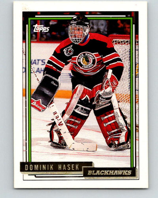 1992-93 Topps Gold #136G Dominik Hasek Mint Chicago Blackhawks