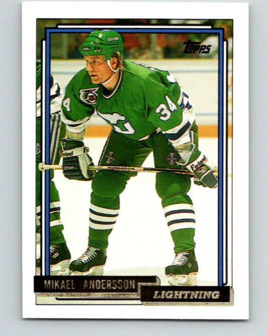 1992-93 Topps Gold #151G Mikael Andersson Mint Hartford Whalers  Image 1