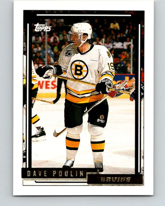 1992-93 Topps Gold #155G Dave Poulin Mint Boston Bruins  Image 1