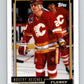 1992-93 Topps Gold #157G Robert Reichel Mint Calgary Flames  Image 1
