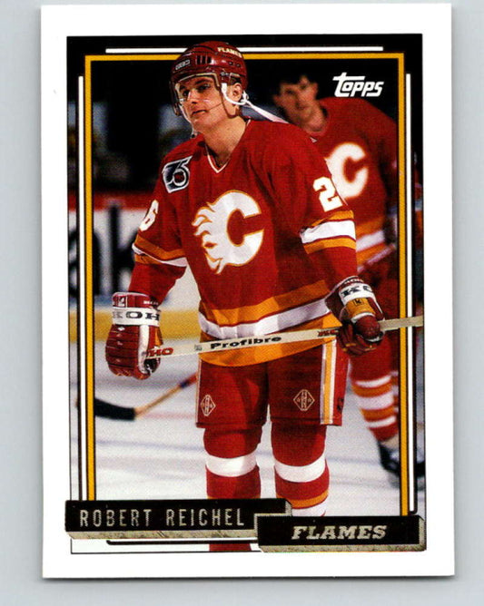 1992-93 Topps Gold #157G Robert Reichel Mint Calgary Flames  Image 1