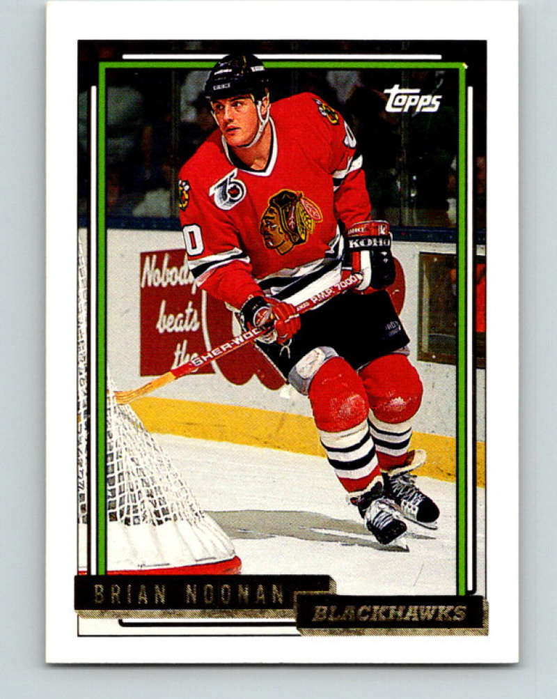1992-93 Topps Gold #159G Brian Noonan Mint Chicago Blackhawks