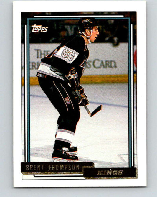 1992-93 Topps Gold #161G Brent Thompson Mint Los Angeles Kings  Image 1