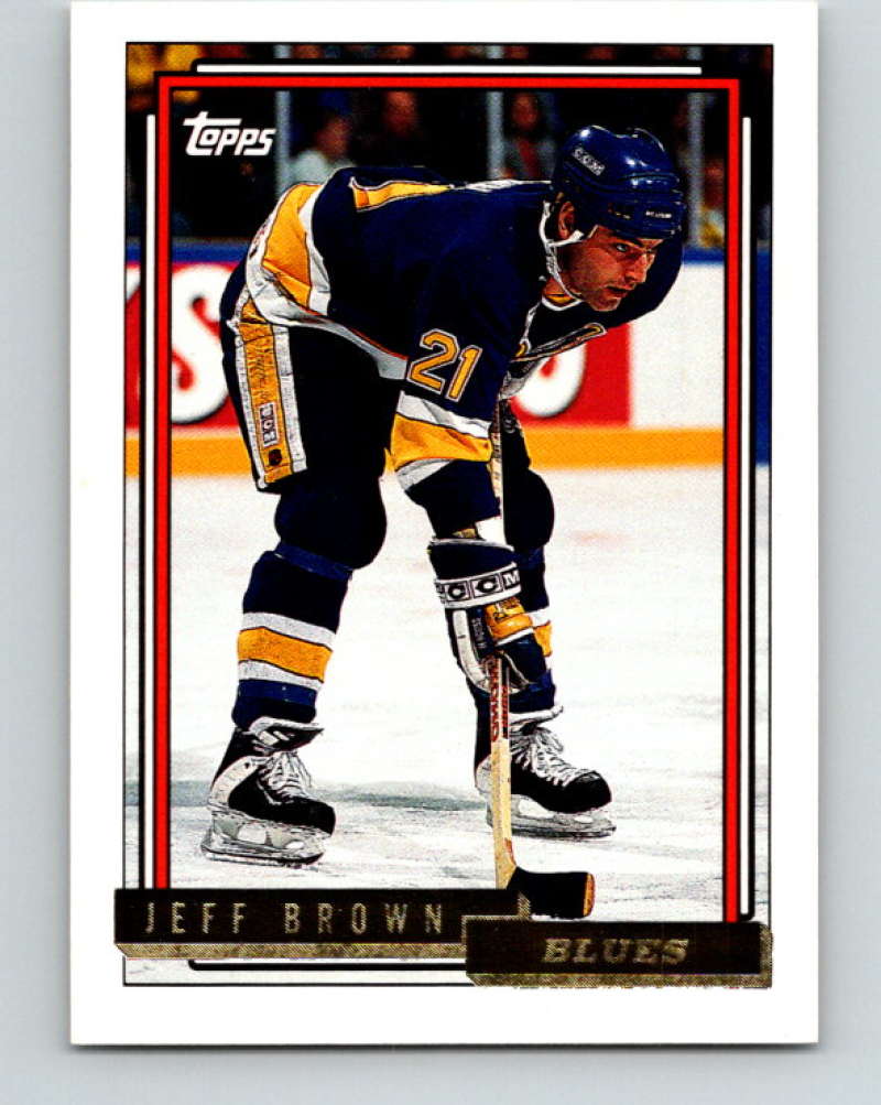 1992-93 Topps Gold #174G Jeff Brown Mint St. Louis Blues  Image 1