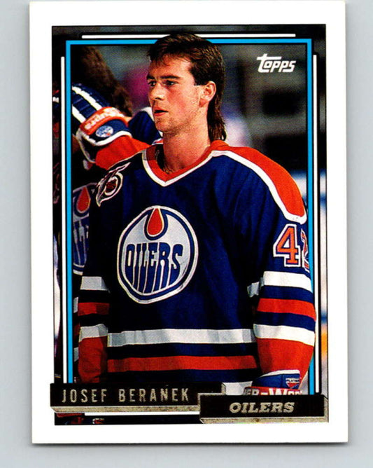 1992-93 Topps Gold #177G Josef Beranek Mint Edmonton Oilers  Image 1