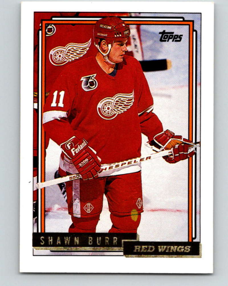 1992-93 Topps Gold #178G Shawn Burr Mint Detroit Red Wings  Image 1