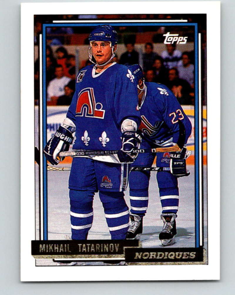 1992-93 Topps Gold #180G Mikhail Tatarinov Mint Quebec Nordiques