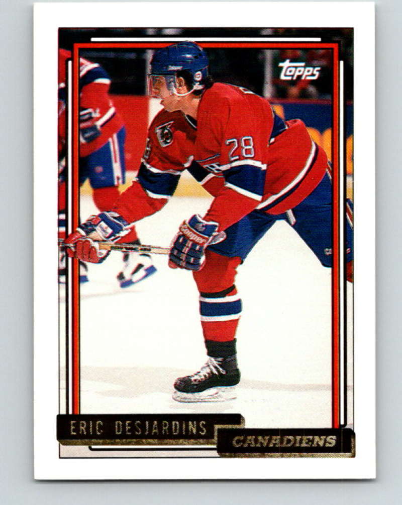 1992-93 Topps Gold #192G Eric Desjardins Mint Montreal Canadiens
