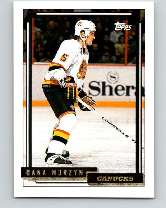 1992-93 Topps Gold #194G Dana Murzyn Mint Vancouver Canucks  Image 1