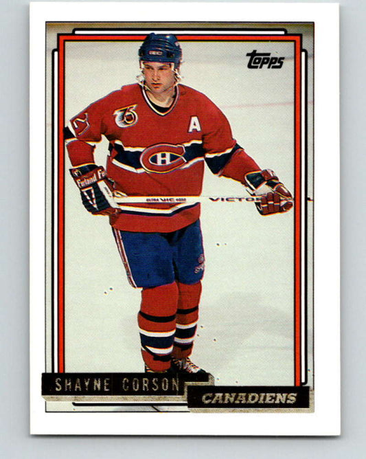1992-93 Topps Gold #201G Shayne Corson Mint Montreal Canadiens  Image 1