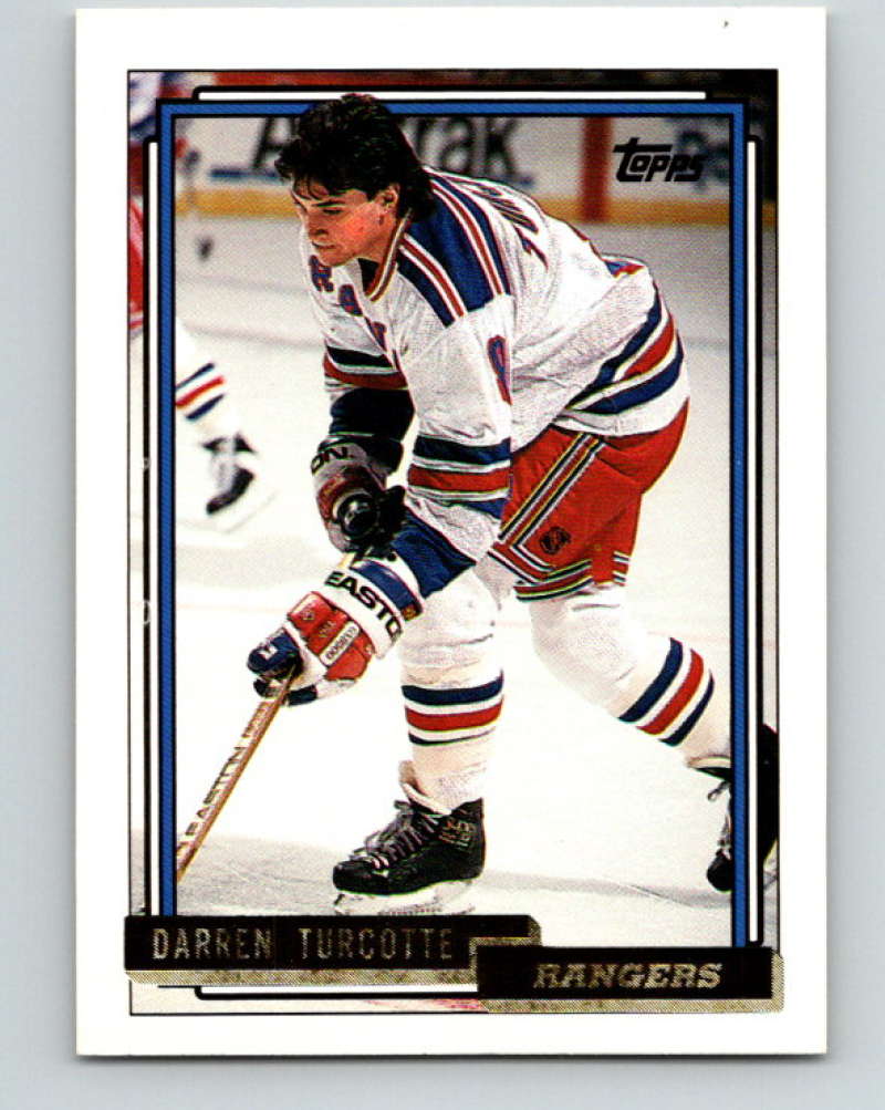 1992-93 Topps Gold #203G Darren Turcotte Mint New York Rangers  Image 1