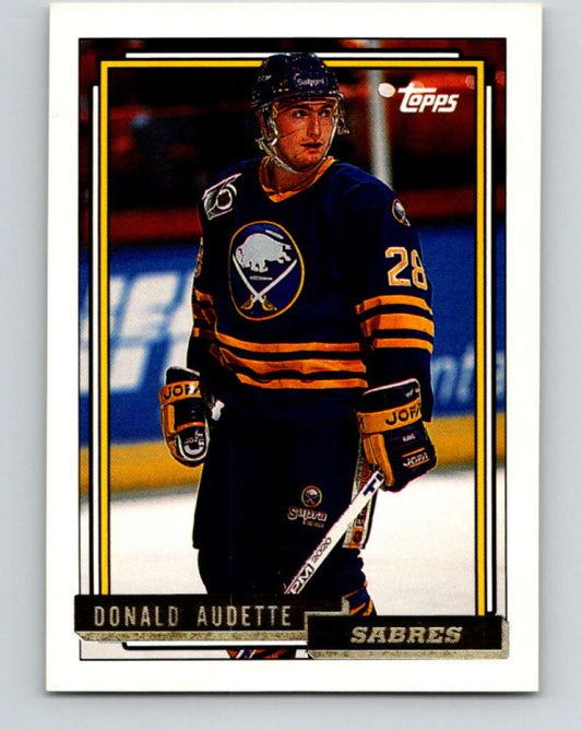 1992-93 Topps Gold #206G Donald Audette Mint Buffalo Sabres