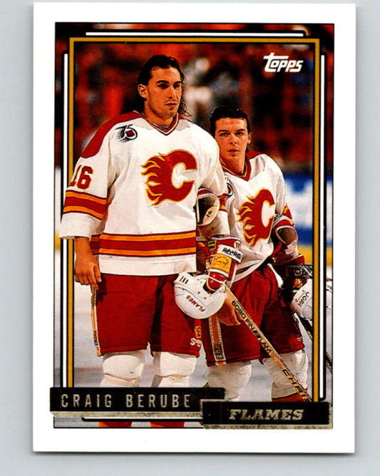 1992-93 Topps Gold #208G Craig Berube Mint Calgary Flames  Image 1