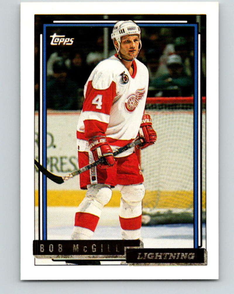1992-93 Topps Gold #209G Bob McGill Mint Detroit Red Wings  Image 1