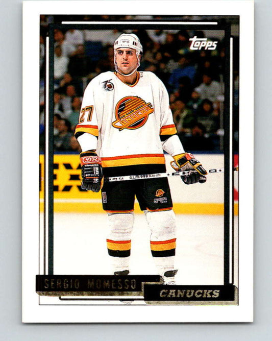 1992-93 Topps Gold #214G Sergio Momesso Mint Vancouver Canucks