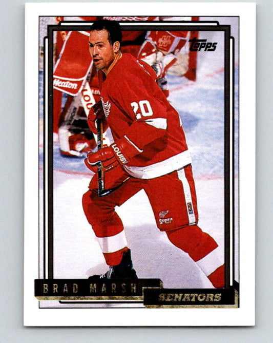 1992-93 Topps Gold #215G Brad Marsh Mint Detroit Red Wings  Image 1