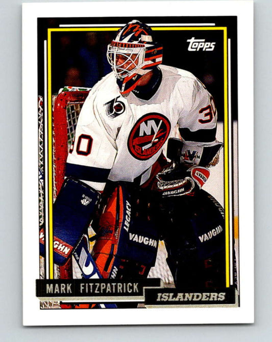 1992-93 Topps Gold #216G Mark Fitzpatrick Mint New York Islanders  Image 1