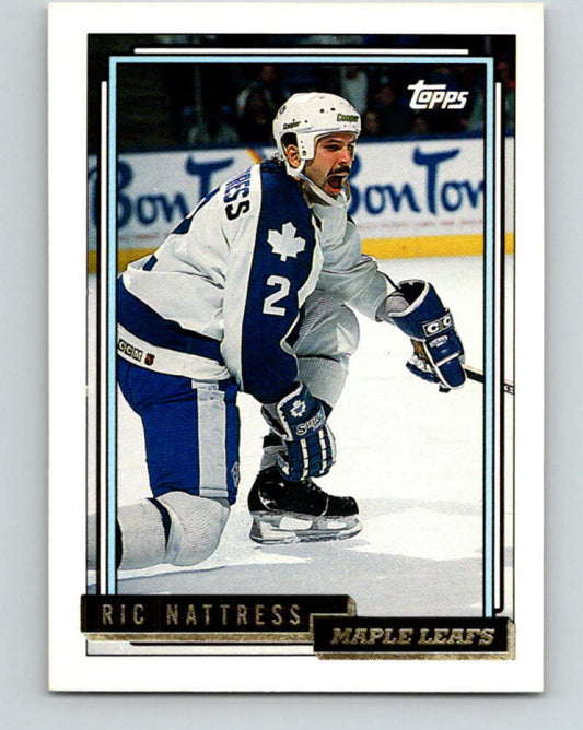 1992-93 Topps Gold #219G Ric Nattress Mint Toronto Maple Leafs