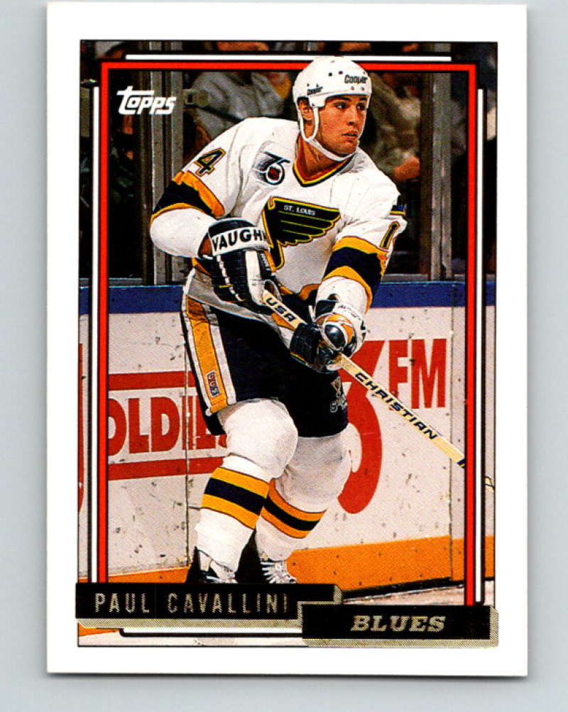 1992-93 Topps Gold #233G Paul Cavallini Mint St. Louis Blues