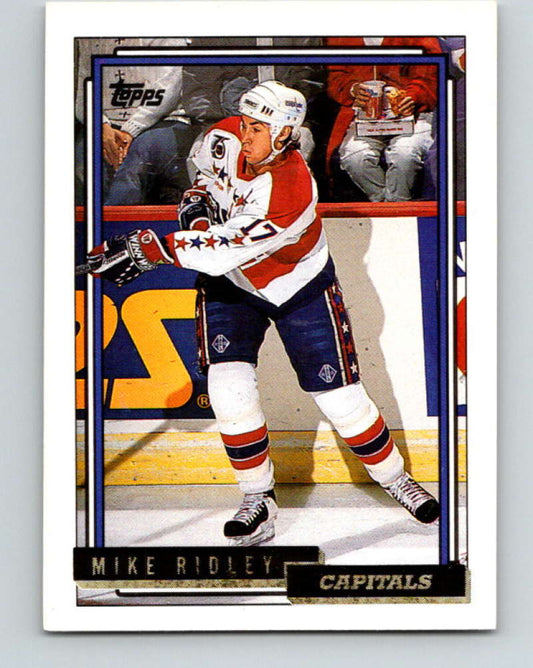 1992-93 Topps Gold #236G Mike Ridley Mint Washington Capitals  Image 1