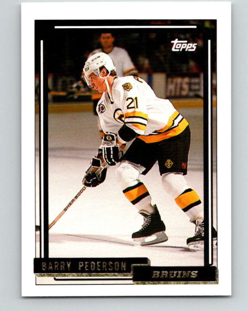 1992-93 Topps Gold #241G Barry Pederson Mint Boston Bruins