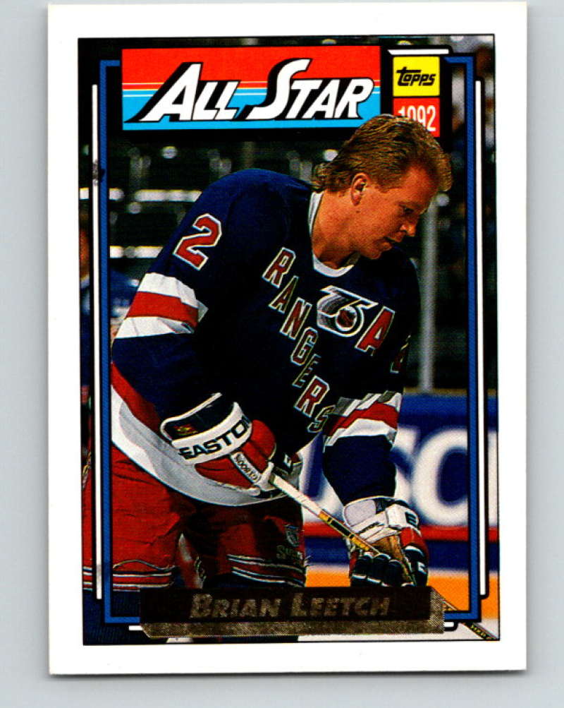 1992-93 Topps Gold #261G Brian Leetch AS Mint New York Rangers