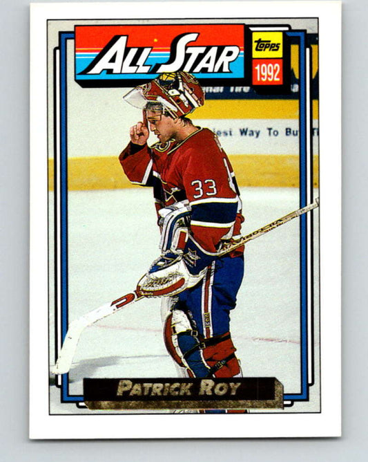 1992-93 Topps Gold #263G Patrick Roy AS Mint Montreal Canadiens