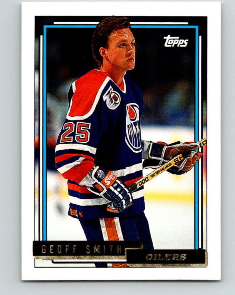 1992-93 Topps Gold #275G Geoff Smith Mint Edmonton Oilers  Image 1